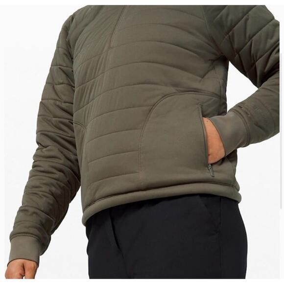 *NWT, Lululemon, Women, Dynamic Movement Half Zip Jacket, Army Green, Sz 8 - Picture 4 of 8